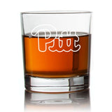 Engraved Pittsburgh Panthers Rocks Glass - Personalized Whiskey Glasses - Man Cave Gift Ideas - Gifts For Him - 2pcs