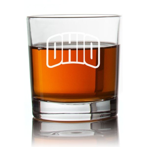 Engraved Ohio Bobcats Rocks Glass - Personalized Whiskey Glasses - Man Cave Gift Ideas - Gifts For Him - 2pcs