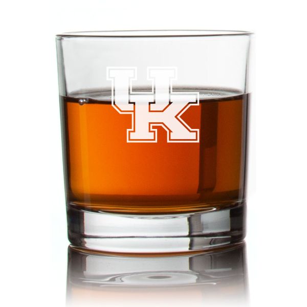 Engraved Kentucky Wildcats Rocks Glass - Personalized Whiskey Glasses - Man Cave Gift Ideas - Gifts For Him - 2pcs