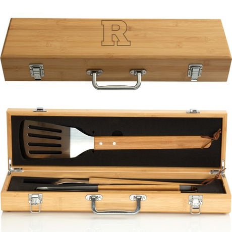 Personalized Rutgers Scarlet Knights BBQ Set - Football Fanatic Gift Ideas - University Gift Ideas