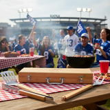Personalized Creighton Bluejays University BBQ Set - Football Fanatic Gift Ideas - Personalized Bamboo BBQ Set