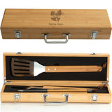 Personalized Wu-Tang Clan Bamboo BBQ Set - Custom Bamboo Set