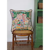 Birmingham Embroidered Pillow by CatStudio