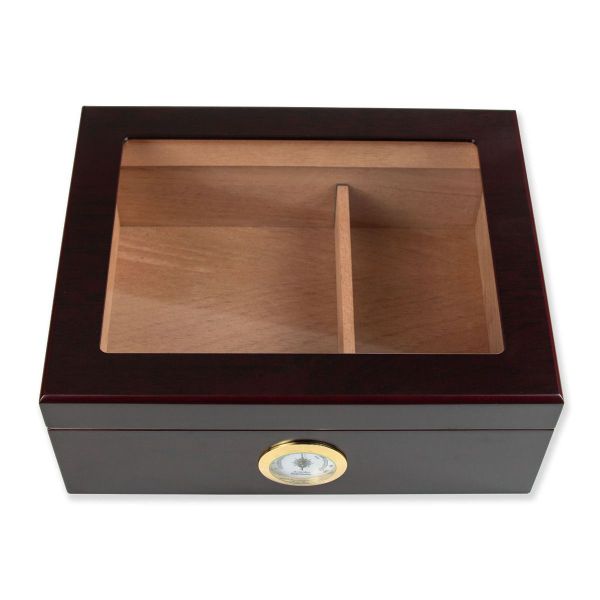 Personalized Cigar Humidor - Custom Engraved Logo Design