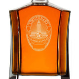 Custom Engraved Police Badges  - Custom Crown Decanter Set - LA Lieutenant Police Badge