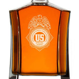 Custom Engraved Police Badges  - Custom Crown Decanter Set - US DEA Badge