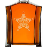 Custom Engraved Police Badges  - Custom Crown Decanter Set - Alleghany County VA Sheriff's Office