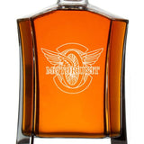 Custom Engraved Police Badges  - Custom Crown Decanter Set - Blank Winged Wheel Motor Unit