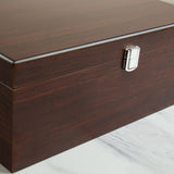 Customized Engraved Dark Brown Wood Box Decanter Set With Rocks Glasses - NFL Green Bay Packers
