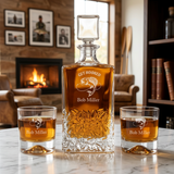 Engraved Get Hookend - Personalized Excalibur Decanter Set with Whiskey Glasses