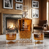 Custom Engraved Ha Ha Ha Joker - Personalized Excalibur Decanter Set with Whiskey Glasses