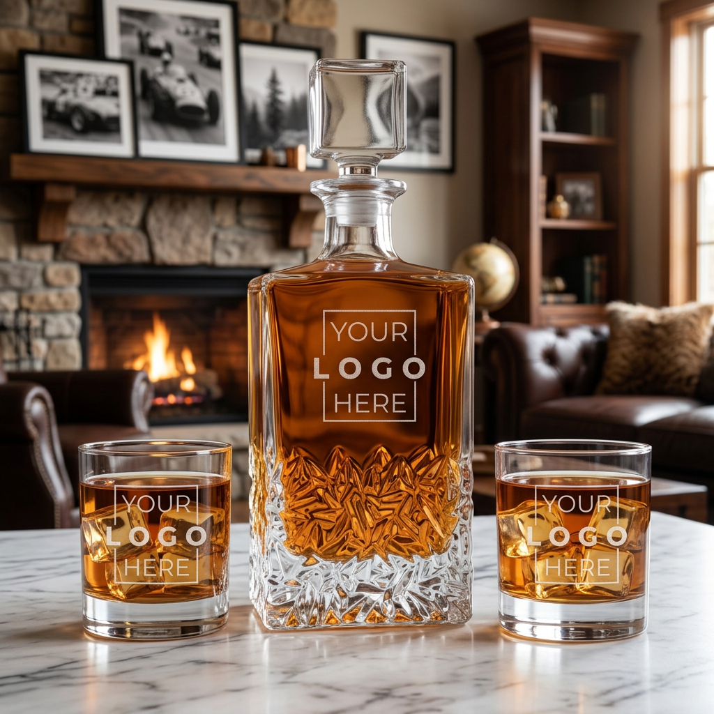 Add Your Logo Here - Excalibur Decanter - Add Your Brand Name - Add Your Design