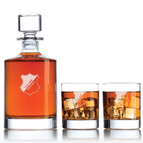 Engraved TSG Hoffenheim - Germany Football Personalized Bellagio Decanter Set - Soccer Fanatic Gift Ideas