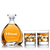 Custom Engraved Kawasaki - Personalized Madison Decanter Set with Whiskey Glasses