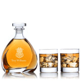 Custom Engraved Motor Harley Davidson Cycles Police 1 - Personalized Madison Decanter Set with Whiskey Glasses