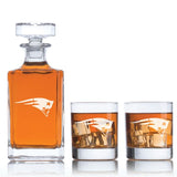 New England Patriots - Football Fanatic Gift Ideas - Classic Personalized Whiskey Decanter Set - Man Cave Gifts - Gifts For Him