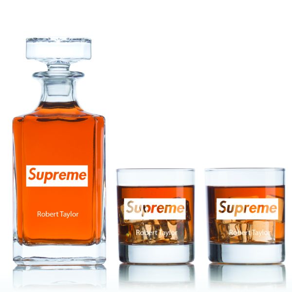 Supreme - Personalized Classic Decanter Set - Fashion Decanter Set