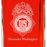 Custom Engraved - Police Badges - Personalized Whiskey Decanter In Wood Gift Box - US DEA Badge
