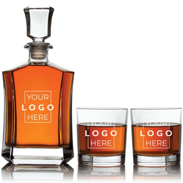 Add Your Logo Here - Crown Decanter - Add Your Brand Name - Add Your Design