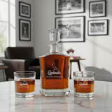 Personalized St. Louis Cardinals Logo - Major League Baseball - Custom Crown Decanter Set - Baseball Fanatic Gift Ideas