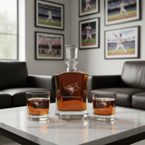 Personalized Toronto Blue Jays - Major League Baseball - Custom Crown Decanter Set - Baseball Fanatic Gift Ideas