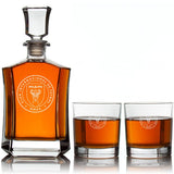 Personalized Engraved Inter Miami CF - Major League Soccer - Custom Crown Decanter Set - Soccer Fanatic Gift Ideas