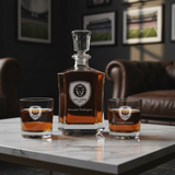 Personalized Engraved Orlando City SC - Major League Soccer - Custom Crown Decanter Set - Soccer Fanatic Gift Ideas