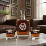 Personalized Engraved Philadelphia Union - Major League Soccer - Custom Crown Decanter Set - Soccer Fanatic Gift Ideas