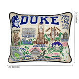 Duke University Collegiate Embroidered Pillow by CatStudio