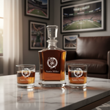 Personalized Boston Celtics - Crown Classic Decanter Gift Set - Basketball Fanatic Gift Ideas