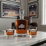 Personalized Cleveland Cavaliers - Crown Decanter Gift Set - Basketball Fanatic Gift Ideas