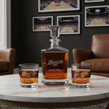 Personalized Nuggets - Crown Decanter Gift Set - Basketball Fanatic Gift Ideas