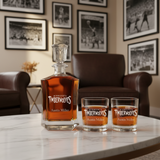Engraved Minnesota Timberwolves Logo - Personalized Crown Decanter - Basketball Fanatic Gift Ideas - Man Cave Gifts