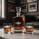 Engraved Kobe Black Mamba - Personalized Crown Decanter - Basketball Fanatic Gift Ideas - Man Cave Gifts
