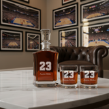 Engraved Number 23 - Personalized Crown Decanter - Basketball Fanatic Gift Ideas - Man Cave Gifts