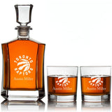 Engraved Toronto Raptors - Personalized Crown Decanter - Basketball Fanatic Gift Ideas - Man Cave Gifts