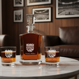 Engraved Sacramento Kings - Personalized Crown Decanter - Basketball Fanatic Gift Ideas - Man Cave Gifts