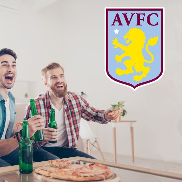 Soccer Wall Decals - Premier League - England Soccer Team Logos - Aston Villa Football Club
