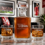 Engraved 1 FC Union Berlin - Germany Football - Personalized Classic Decanter Set with Old Fashioned Whiskey Glasses