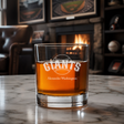 Engraved San Francisco Giants Logo Rocks Glass - Major League Baseball- Personalized Whiskey Glasses - Man Cave Gift Ideas - Gifts For Him - Baseball Fanatic - 2pcs