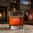 Engraved St. Louis Cardinals Logo Rocks Glass - Major League Baseball- Personalized Whiskey Glasses - Man Cave Gift Ideas - Gifts For Him - Baseball Fanatic - 2pcs