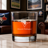 Engraved Toronto Blue Jays Rocks Glass - Major League Baseball- Personalized Whiskey Glasses - Man Cave Gift Ideas - Gifts For Him - Baseball Fanatic - 2pcs