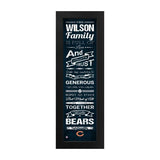 Chicago Bears Custom Print Family Cheer Wall Art