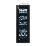 Chicago Bears Custom Print Family Cheer Wall Art