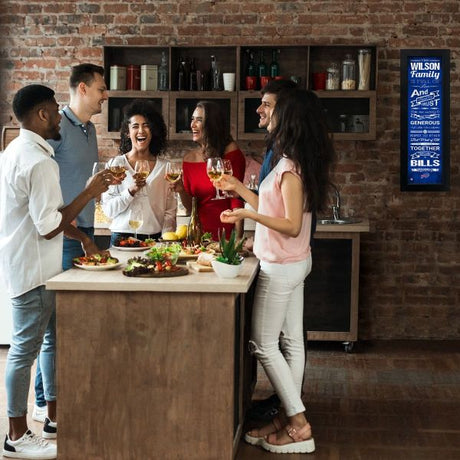 Buffalo Bills fan decor for a game-day space