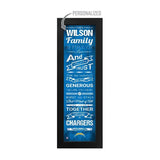 Los Angeles Chargers Custom Print Family Cheer Wall Art