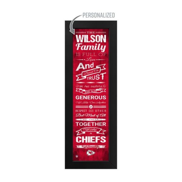 Kansas City Chiefs Custom Print Family Cheer Wall Art