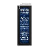 Indianapolis Colts Custom Print Family Cheer Wall Art