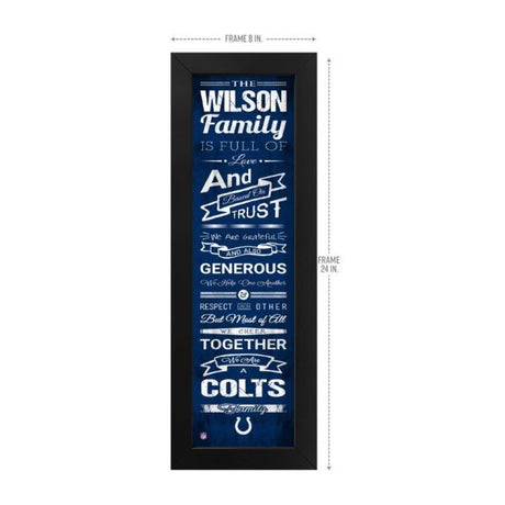 Indianapolis Colts Custom Print Family Cheer Wall Art