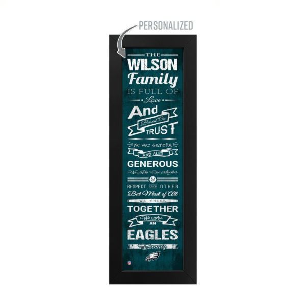 Philadelphia Eagles Custom Print Family Cheer Wall Art